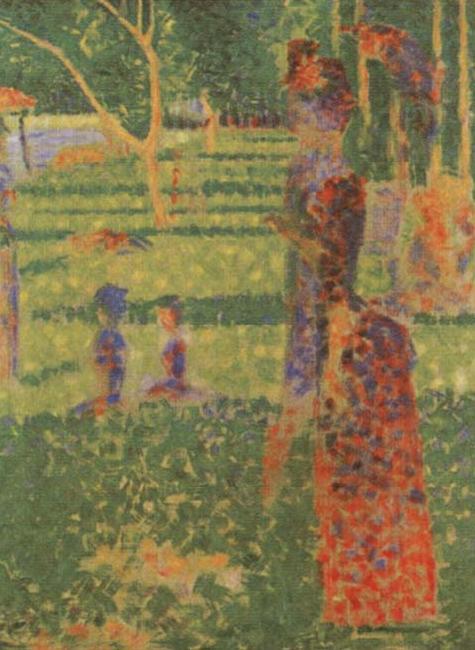 Georges Seurat Couple oil painting image